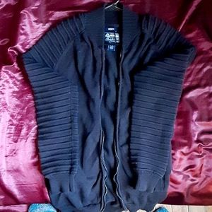 Medium American Rag Zip Up Ribbed Sleeve sSeater